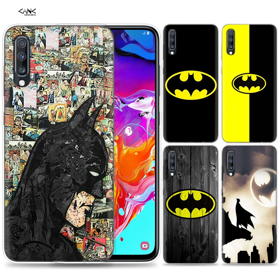 Чехол для samsung мобильного телефона галактики A50 A70 A30 A20 J4 J6 J8 A6 A8 M30 A7 плюс Note 8 9 Бетман супергерой