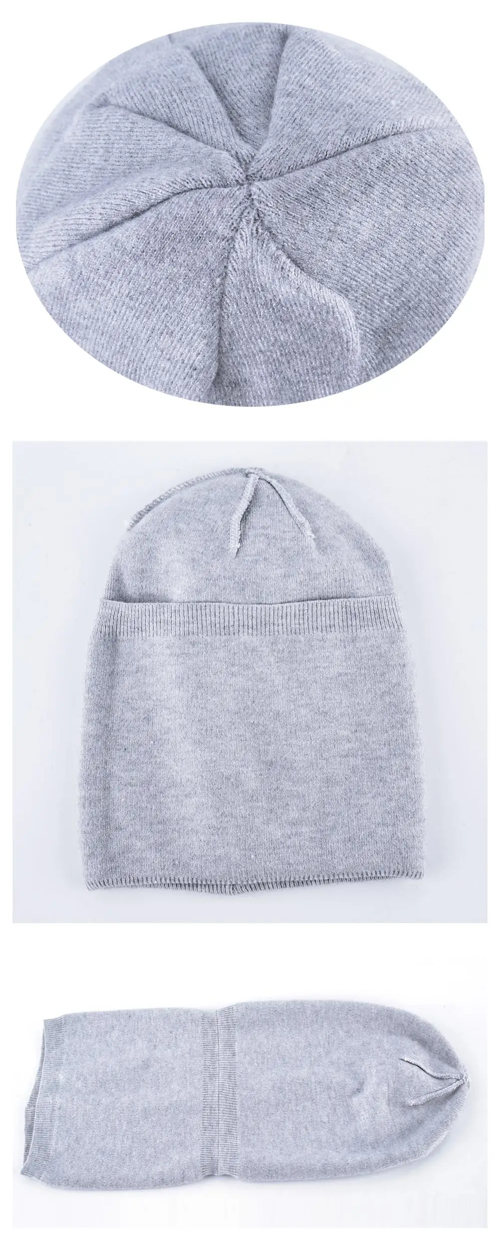 Повседневные вязаные шапки из кроличьей шерсти, женские шапки skullies, зимние шапки для девочек, мигающие бриллианты, двухслойная женская шапка gorros