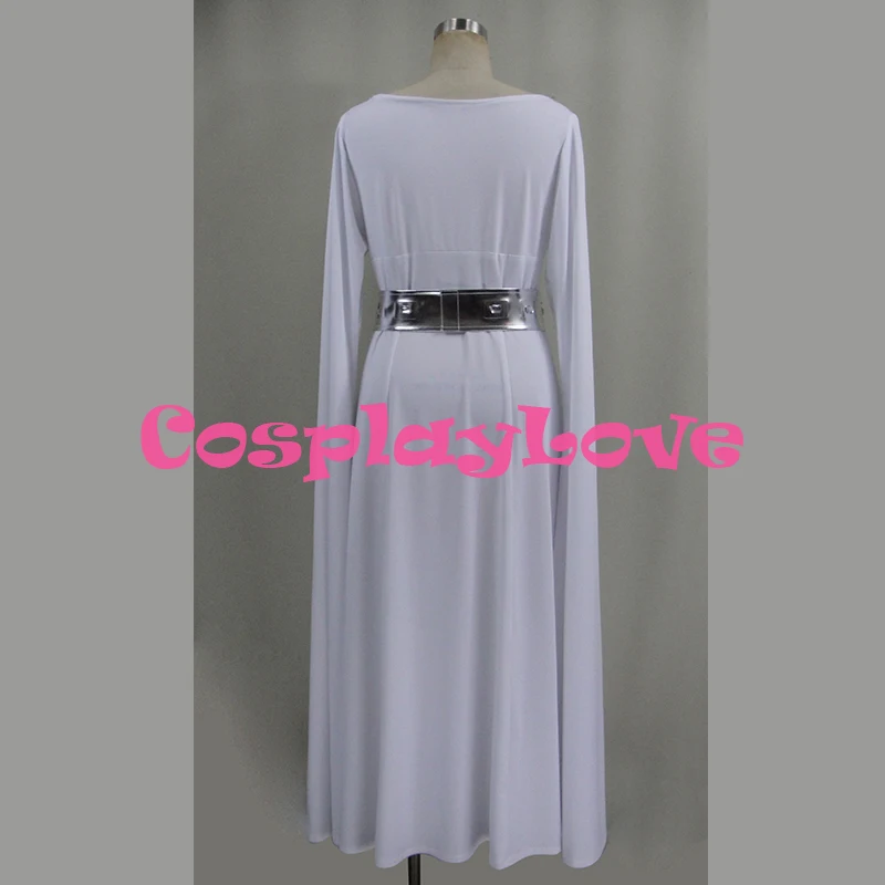 

New Custom Made America Movie Star Wars Princess Leia Organa Dress Cosplay Costume High Quality CosplayLove Christmas
