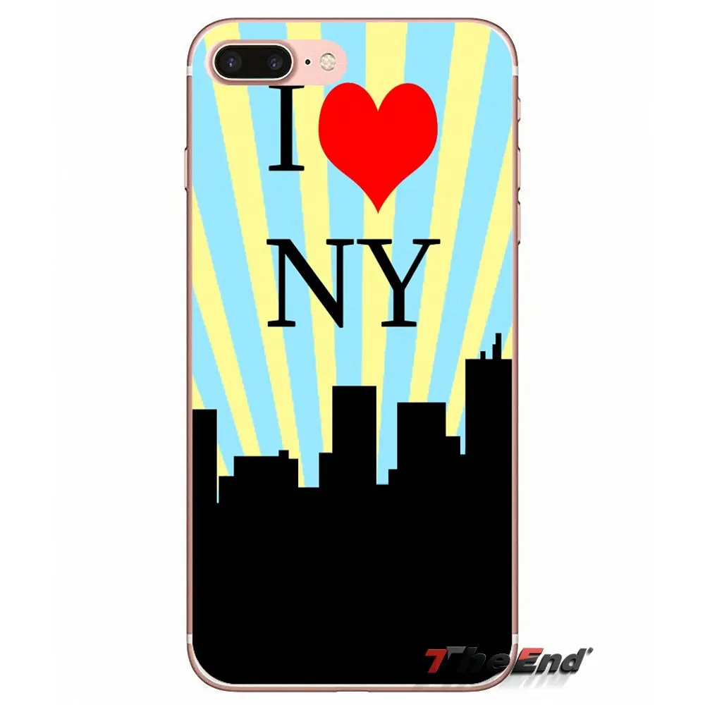 Мягкий чехол I Heart NY City New York для Xiaomi Redmi 4 3 3S Pro Mi3 Mi4 Mi4i Mi4C Mi5 Mi5S Mi Max Note 2 | Мобильные