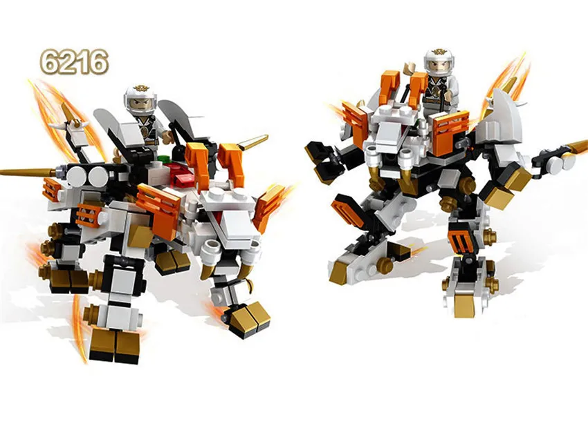 1150pcs+ hsanhe mutil-change series 4 in 1 fighting robot blocks set lion cow space star bricks for children best gift | Игрушки и хобби