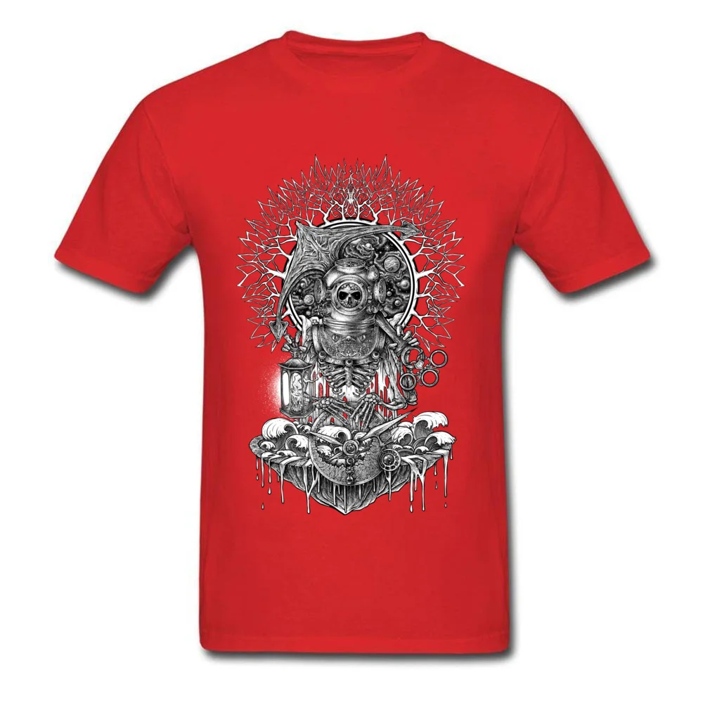 

2022 Men Tops Shirts Big Size Leisure T Shirts Cotton Short Sleeve Birthday Tee-Shirts Devil Skull Shaman Hip Hop Tshirt