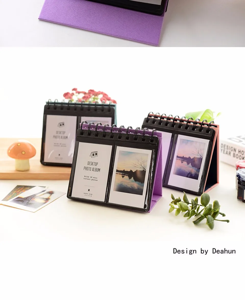 68 карманов мини мгновенная фотобумага календарь Альбом DIY фото лист Fujifilm Instax Mini пленка 8 7s 25 50s 90 камера аксессуары