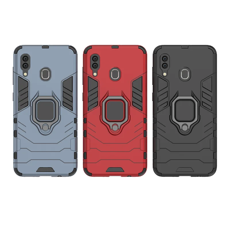 SemgCeKen finger ring armor case for samsung galaxy m10 m20 m30 A10 a20 a30 A40 A40S a50 a60 a70 a80 a90 luxury Hard back cover |
