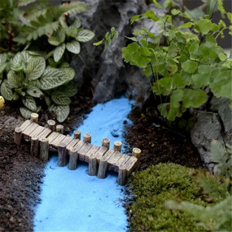 2 PCS Water Corridor Harbour Bridge Miniature Fairy Garden Home Houses Decoration Mini Craft Micro Landscaping Decor DIY | Дом и сад