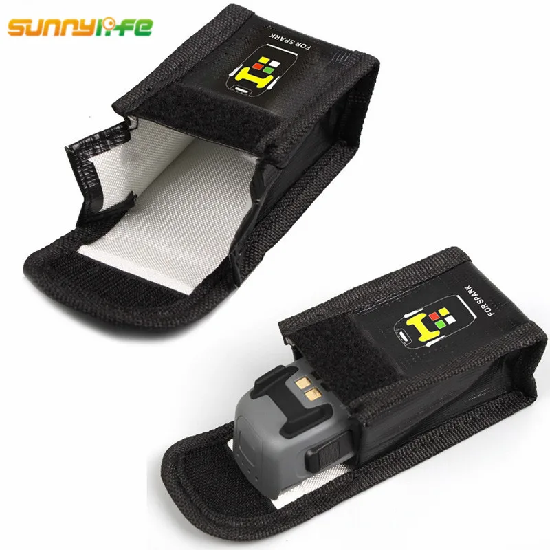 Lipo battery Fireproof Protective bag Heat Resistance Radiation protection Pocket explosion-proof safe storage Box DJI SPARK | Электроника