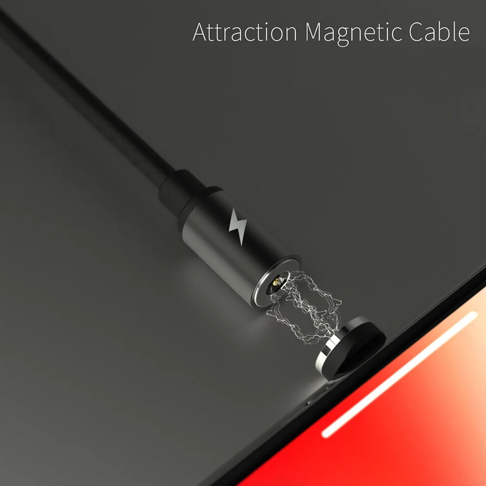 Магнитный кабель WK 2 в 1, Micro USB+ type C+ IOS для реверсивного USB для samsung, Магнитный зарядный кабель для Apple iPhone X 8 7 6