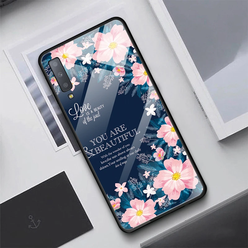 13 Роскошный защитный чехол из закаленного стекла для samsung Galaxy S10 Plus S10e S9 S8 Note 8 9 10 Plus A7 A70 - Цвет: 13