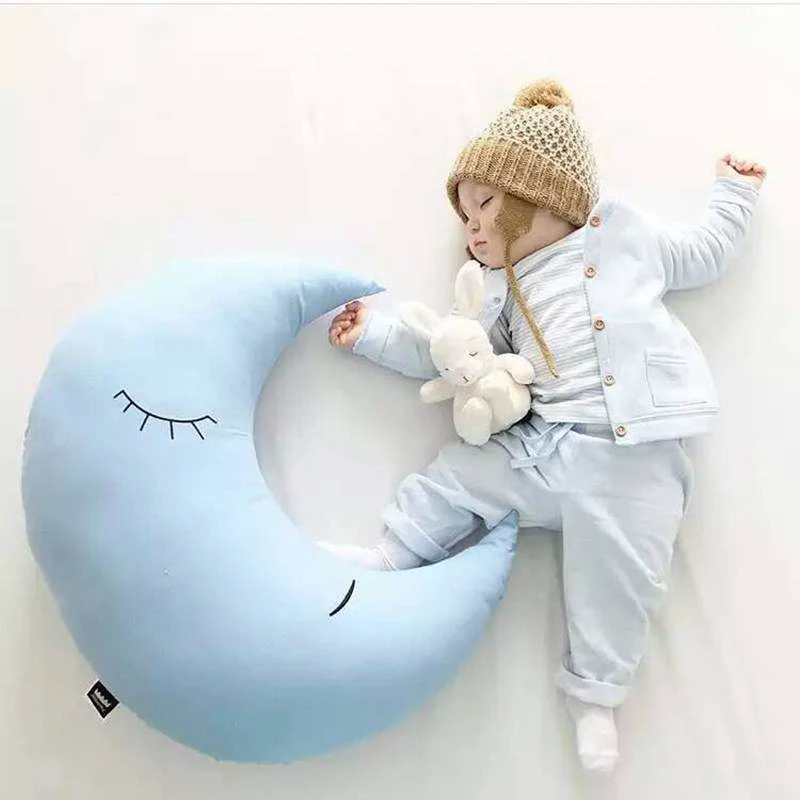 IVYSHION 1 шт. 35 см* 35 см объятия Детская луна Подушка Детская комната украшения реквизит игрушки ресницы Patter домашний декор дорожная подушка для шеи