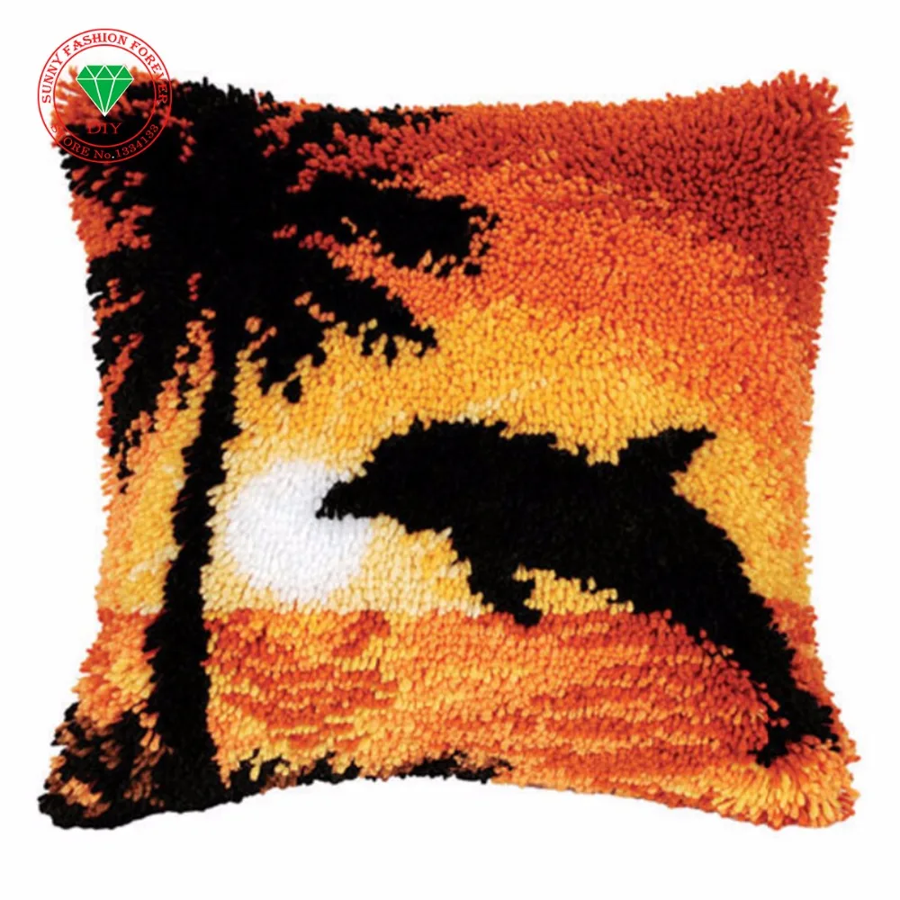 Пейзаж рукоделие наволочка защелкивающийся крючок Набор ковриков Вышивка