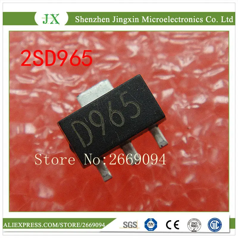 1000PCS 2SD965A D965R 5A/40V NPN SOT-89 Transistor D965 | Электроника
