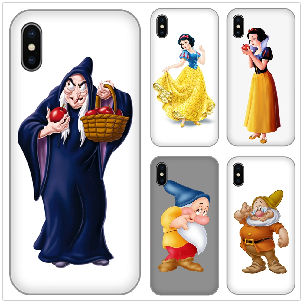 Милый мультяшный чехол принцессы disneys для iphone 4 5 5S 5C SE Xs Max Xr X 6 6s 7 8 plus белоснежная