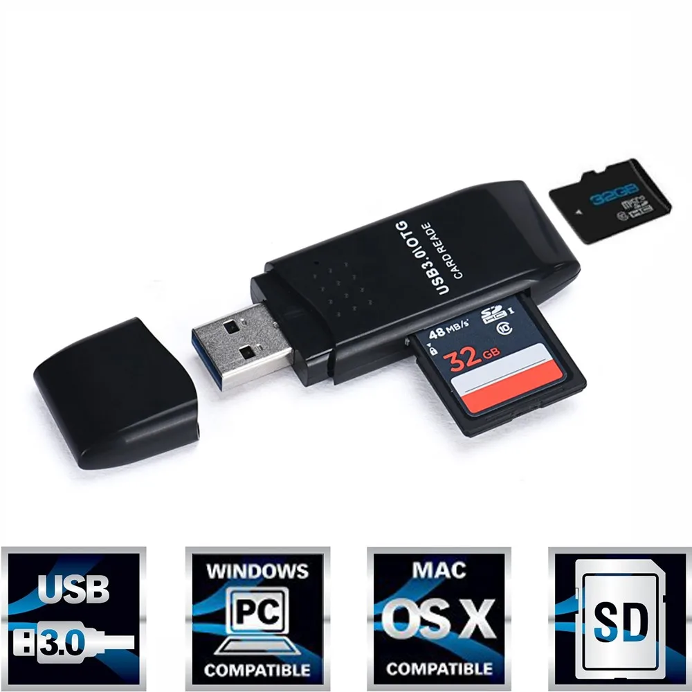 Заводская цена мини 5 Гбит/с Супер Скоростной USB 3 0 Micro SD/SDXC TF кардридер адаптер
