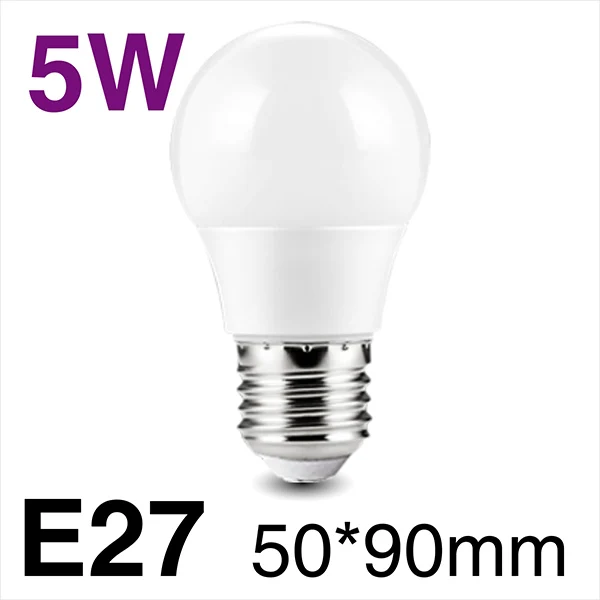 6 PCS 5W E27 6 шт. светодиодный светильник E27 E14 3 Вт 5 Вт 7 Вт 9 Вт 12 Вт 15 Вт 18 Вт AC220V Смарт IC светодиодный светильник Холодный белый Теплый белый лампада ампула бомба лампа - Испускаемый цвет: 6 PCS 5W E27