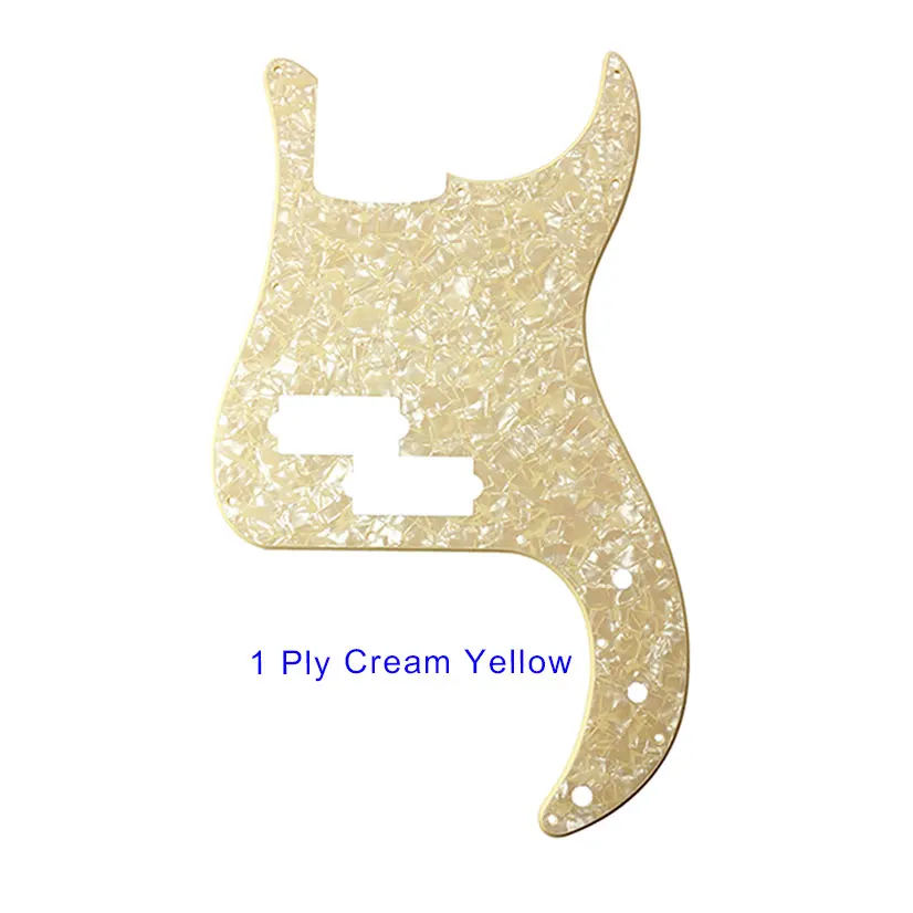 Пользовательские гитарные части, качественная электрическая гитара Pickguard-для США/Мехико Fd стандарт P бас Гитара Pickguard царапина пластина - Цвет: 2Ply Cream Pearl