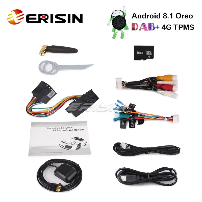 Erisin ES3862B 7 &quotDAB + 4G TPMS DVR Android 8 1 автомобильное радио DVD GPS Satnav для BMW E46|Автомагнитолы| |