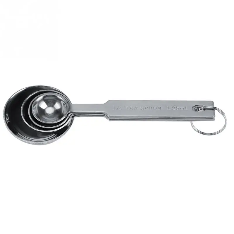4 шт./компл. мерные ложки для кофе из нержавеющей стали и кухонные набор кухонных