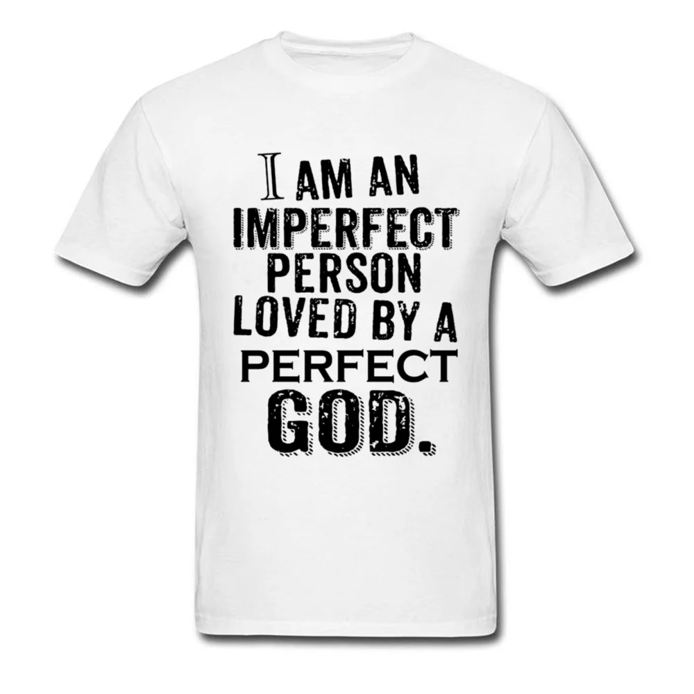 Неидеальная Мужская футболка с надписью Perfect Love христианская топы изображением