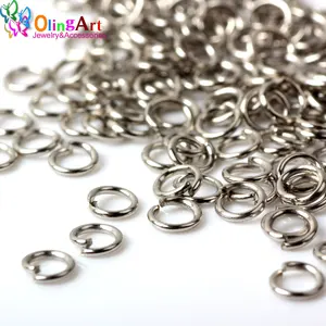 OlingArt Открытое кольцо для скачка 3 4 5 6 7 8 10 мм Соединительная петля родия для самостоятельного изготовления ювелирных изделий коннектор