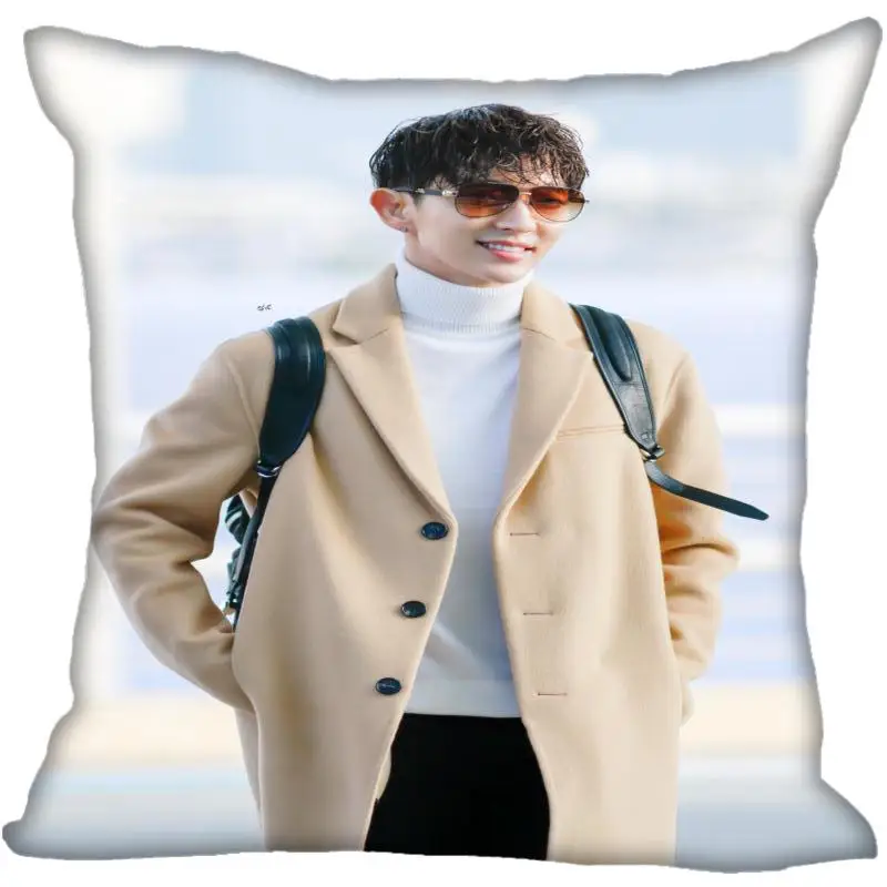 Корея Pop LEE JOON GI печать квадратные шелковые атласные наволочки 35x35 см 40x40 с одной