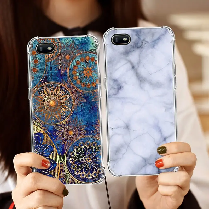 Stylish Painted Phone Case For OPPO A1K 6.1-inch Colorful Pattern TPU Silicone Back Cover Cute Cartoon Design Soft |