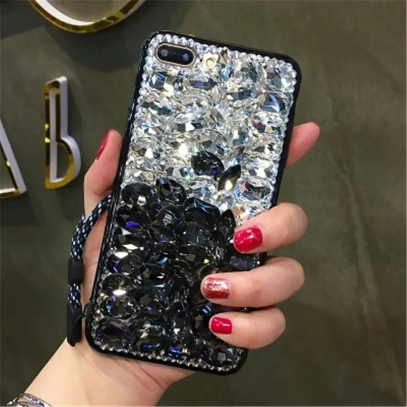 Чехол для телефона XSMYiss Bling с милыми кристаллами стразами и 3D камнями чехол iPhone 5 6 7
