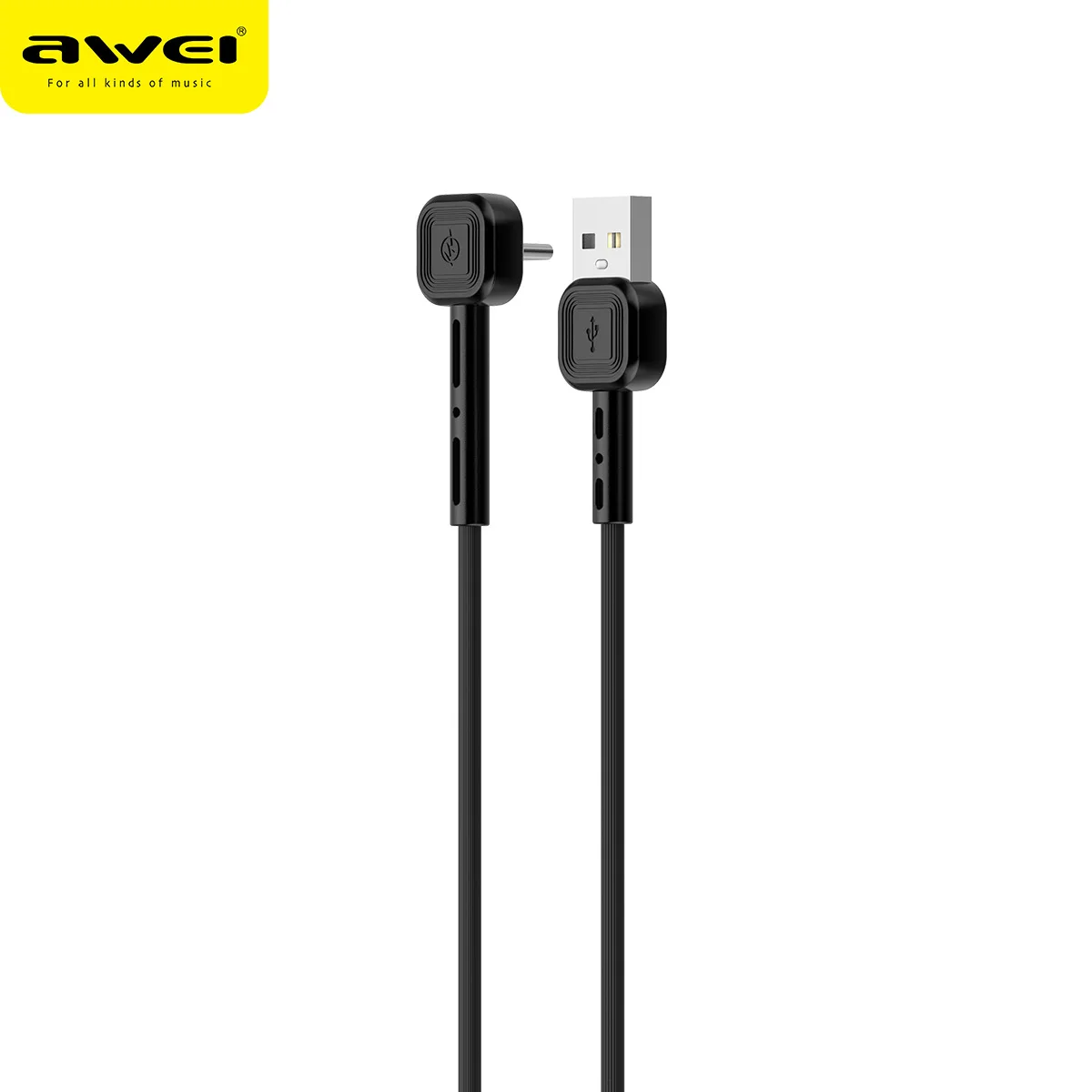 AWEI CL 66 Новый usb кабель для передачи данных Type C под прямым углом 90 градусов|Кабели