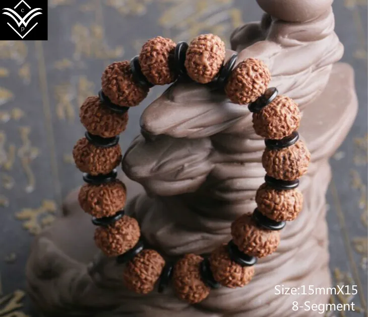 Rudraksha 8 Segments 15mmX10 Fleshy Buddha Bead Bracelet | Украшения и аксессуары