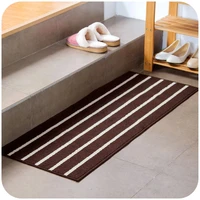 beibehang high quality classic stripes simple mattresses into the door mat kitchen bathroom door long strip non slip mat carpet