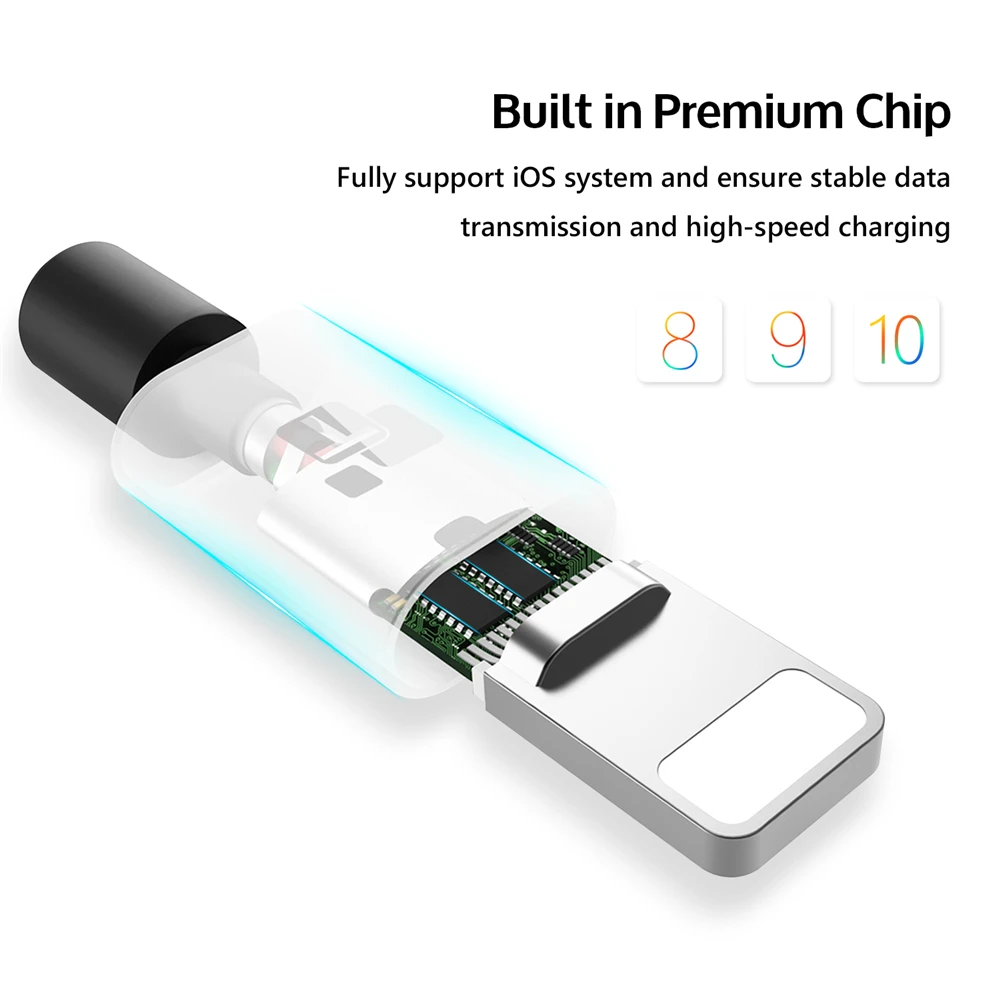 USB кабель TIEGEM для iPhone 6 7 2.5A быстрая зарядка iOS 8 10 зарядки и передачи данных iPhone|usb