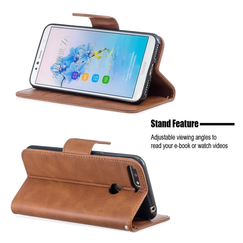 Leather Flip Case For Huawei Y5 Y6 Y7 Y9 Prime 2017 2018 2019 Honor 9X 6C 7C 7X 7A Pro 8A 8C 8S 8X 10i 8 10 Lite Wallet Cover | Мобильные
