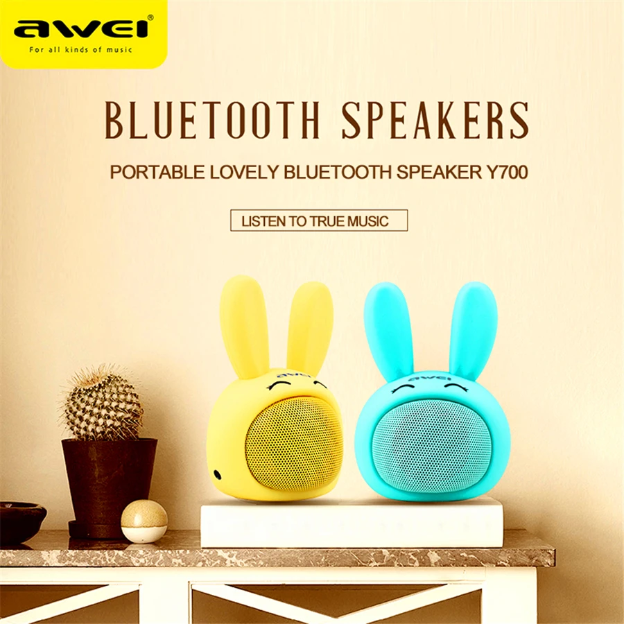 Awei Y700 Милая Инновационная беспроводная Bluetooth колонка мини портативная умная Hi Fi