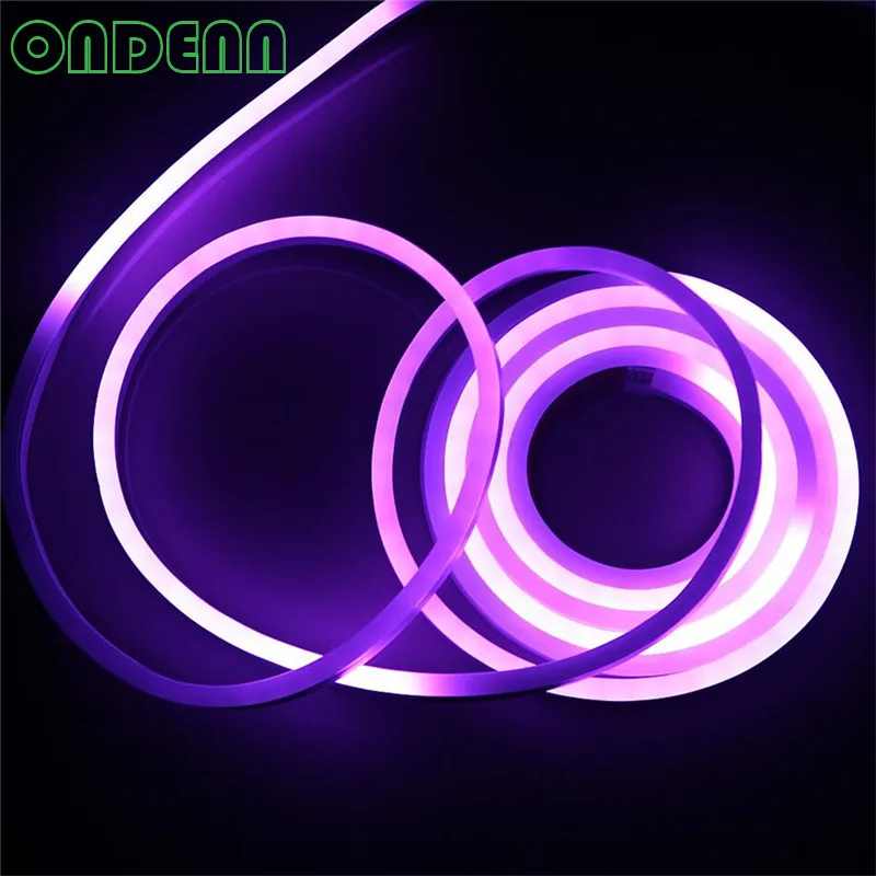 IP68 20 м/лот водонепроницаемый WS2811 RGB светодиодный гибкий неоновый свет с разъемом