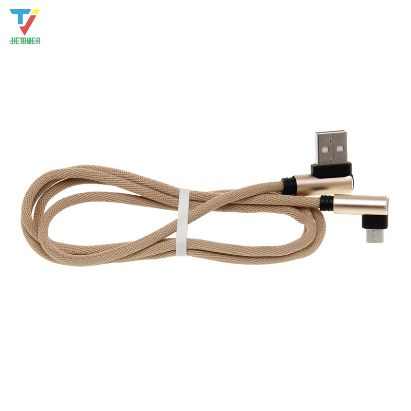 100 шт./лот 2 стороны 90 градусов l-образный тканевый Плетеный тканевый usb-кабель для передачи данных type-c Micro USB 5pin 8pin кабель для Iphone Xiaomi