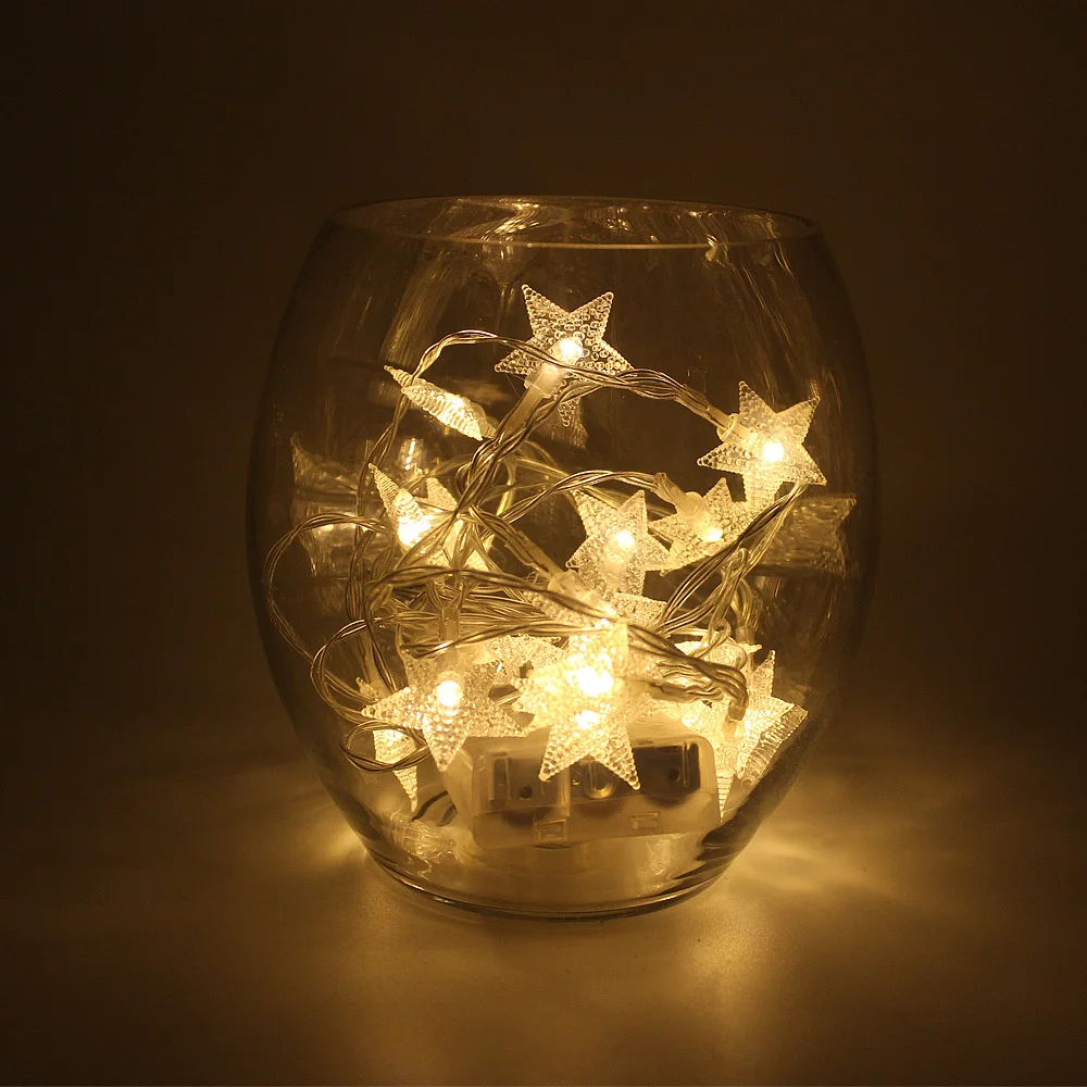 10 м 33 фута 100 светодиодный s Star String Lighting 8 режимов вспышка светодиодный Сказочный гирлянда водонепроницаемый для новогоднего и Рождественского украшения штепсельная вилка европейского стандарта 220 В