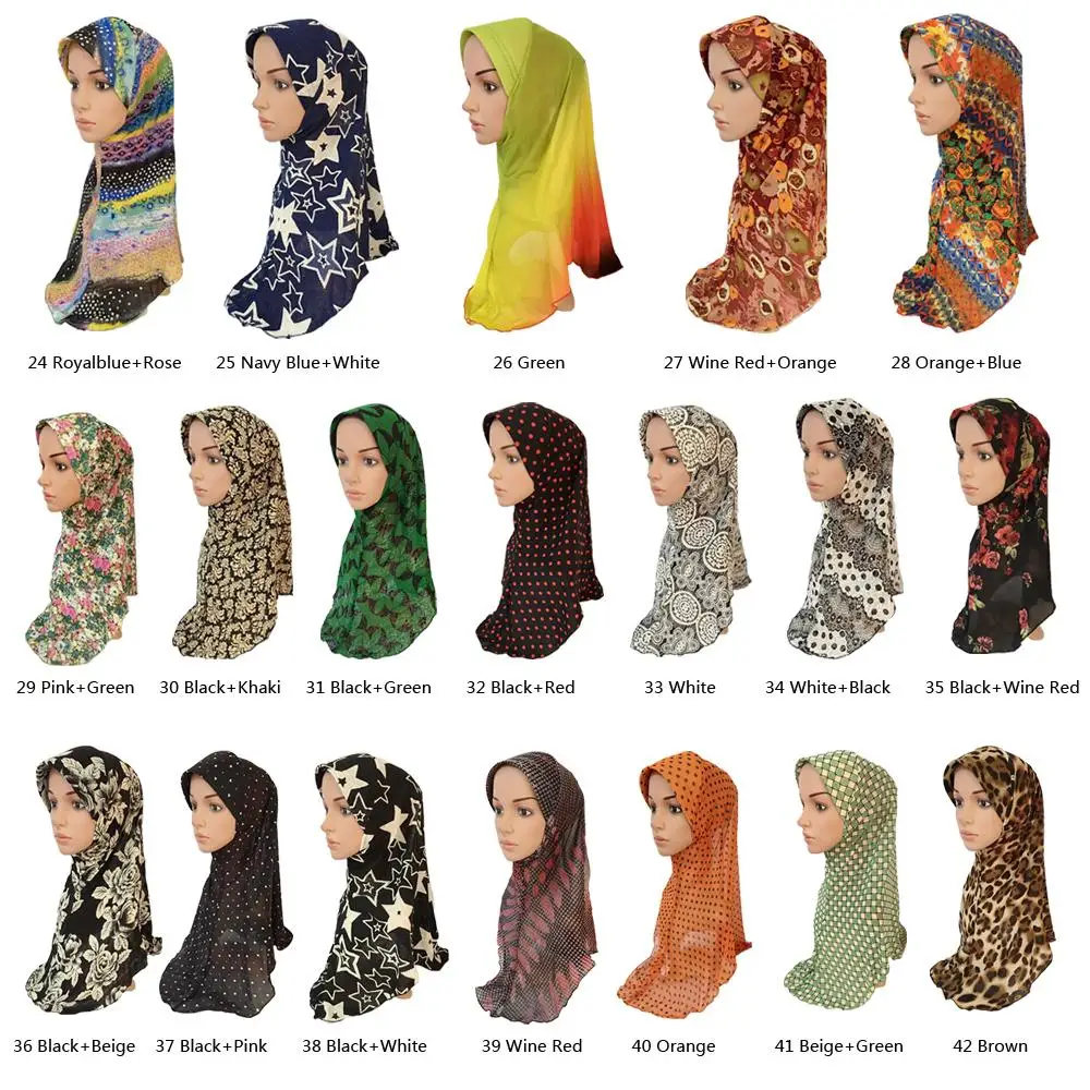 Мусульманский женский хиджаб с принтом Amira Hijabs цельный мусульманский головной