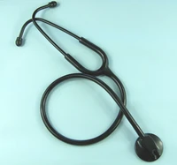 2pcs classic luxury black single head stethoscope single head stethoscope flat stethoscope luxury type
