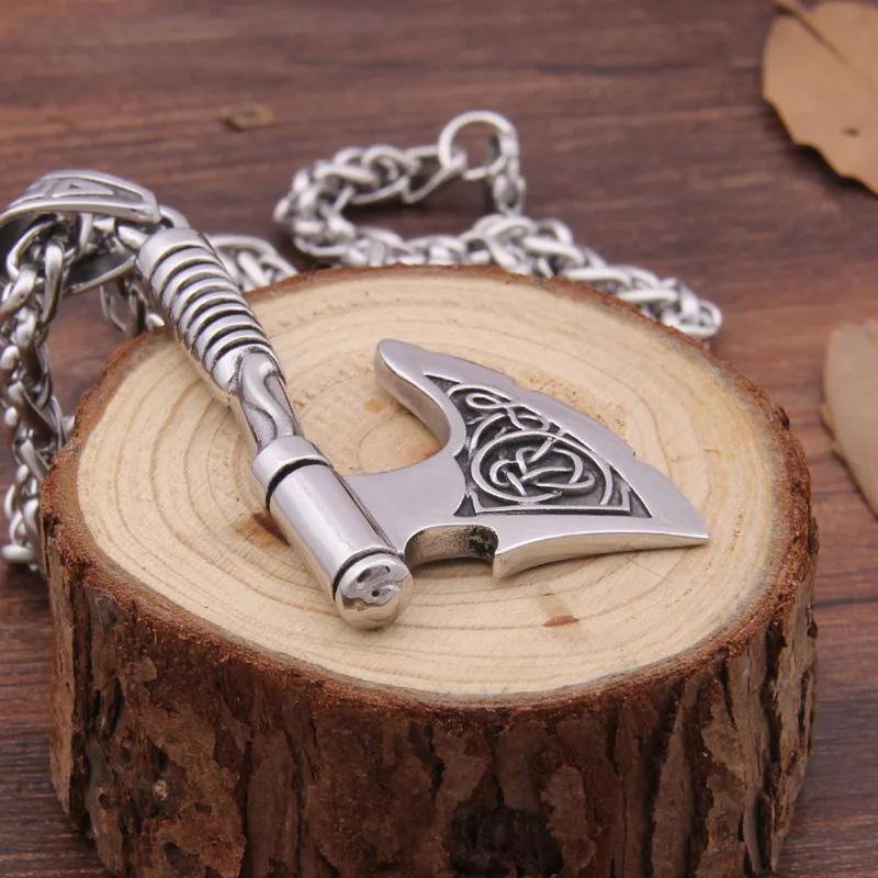 Цепочка с подвеской в виде топора Викинга нержавеющая сталь 316|pendant necklace|viking axe