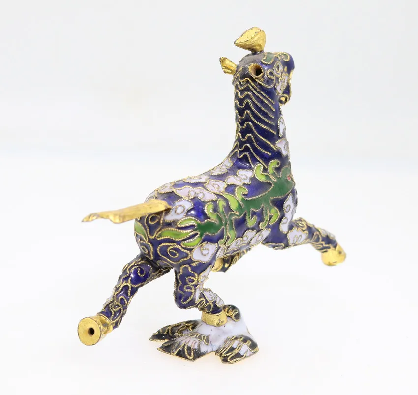 Китайский мини орнамент Cloisonne медный эмалированный провод инкрустация белыми