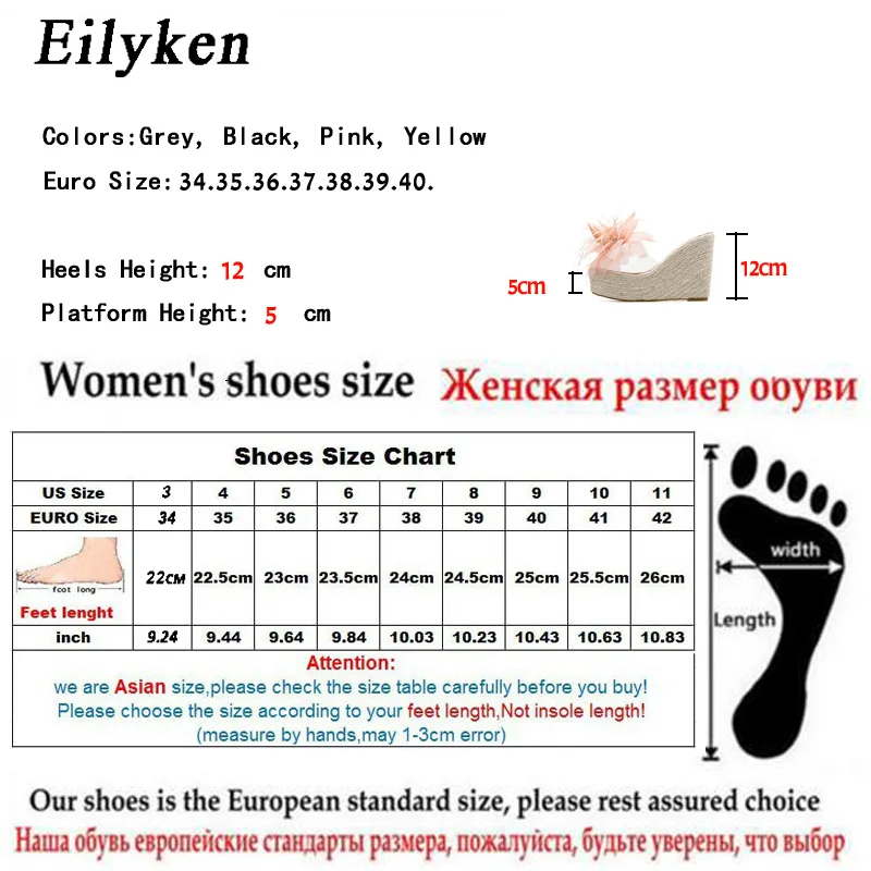 Eilyken/летние шлепанцы на танкетке со стразами Модные женские вьетнамки высоком