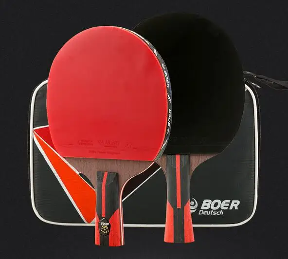 Ракетка для настольного тенниса углеродная ракетка с резиновой ракеткой пинг