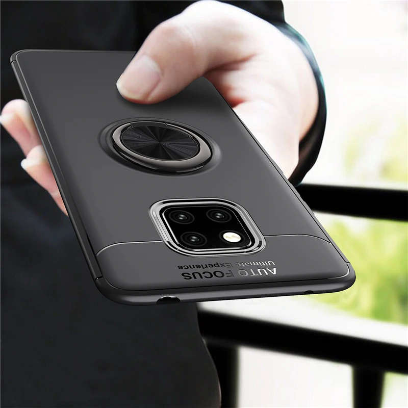 Магнитный автомобильный держатель для Huawei Mate20 Pro силиконовый металлический