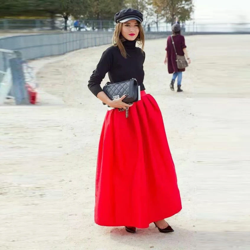 Весна Осень Повседневный стиль юбки для женщин Персонализированные линии Пол