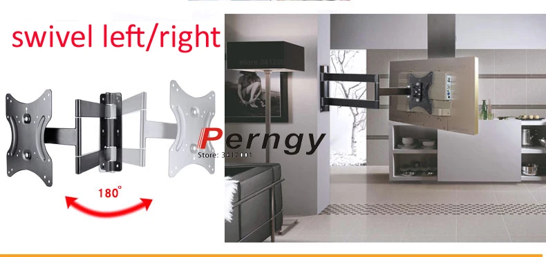 Выдвижной кронштейн для телевизора вращающийся на 3 руки вес 35 кг диагональ 23-55