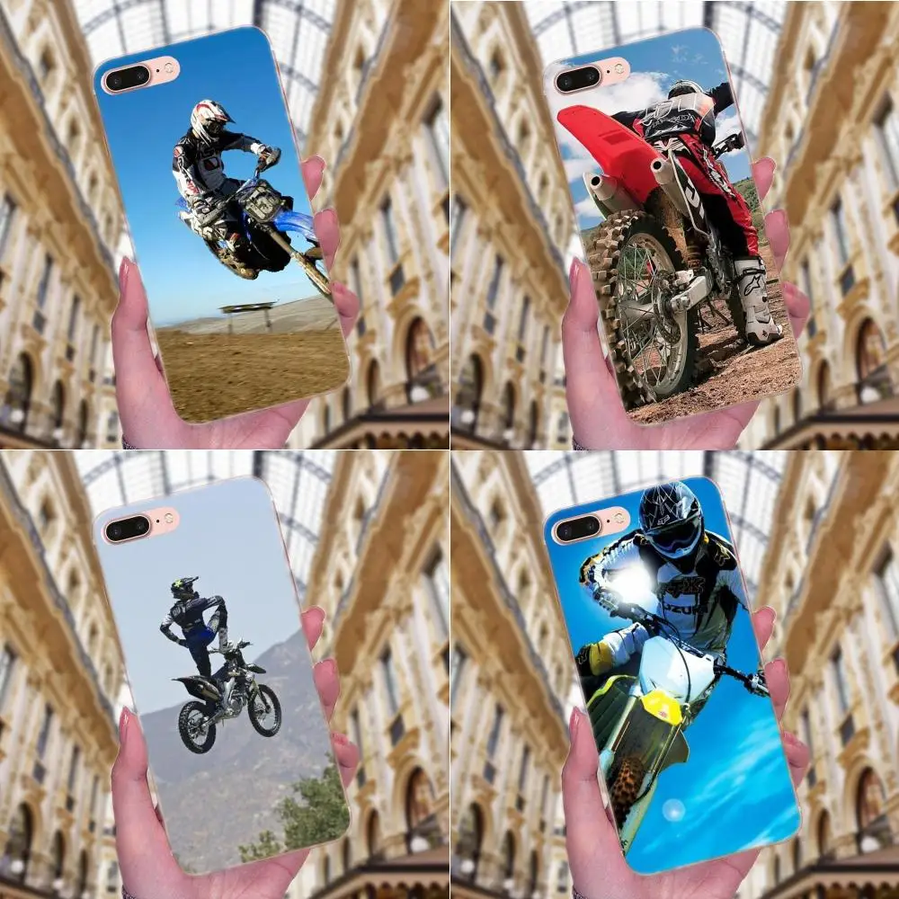 Мотоциклетные кроссовые велосипеды для Xiaomi Redmi Note 2 3 3S 4 4A 4X 5 5A 6 6A Pro Plus Мягкий ТПУ с