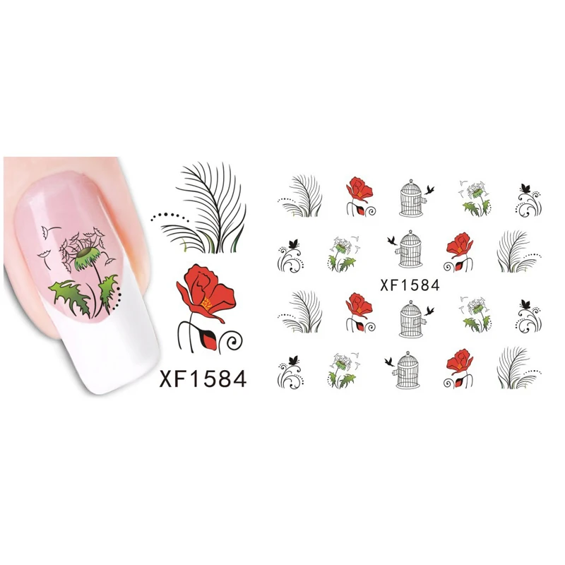 Наклейка для ногтей Mtssii 1 лист|nail stickers decals|nail art decalsfingernail tips |