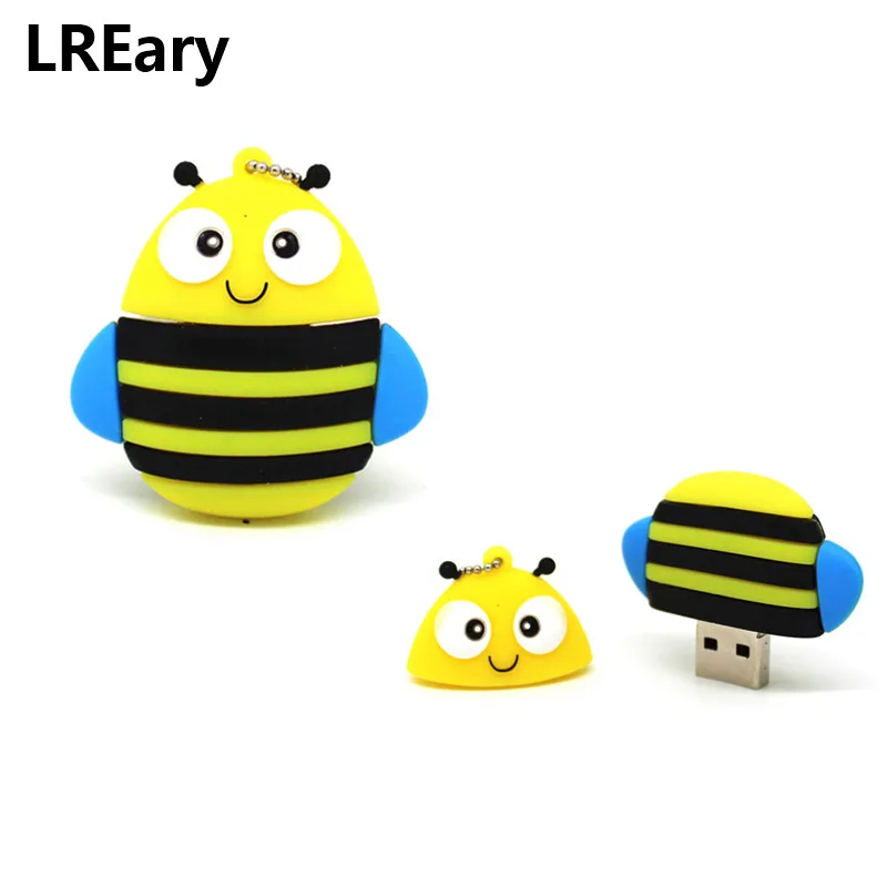 Новый милый usb флеш накопитель в виде животного пингвина/Пчелы/Совы/лисы U карта
