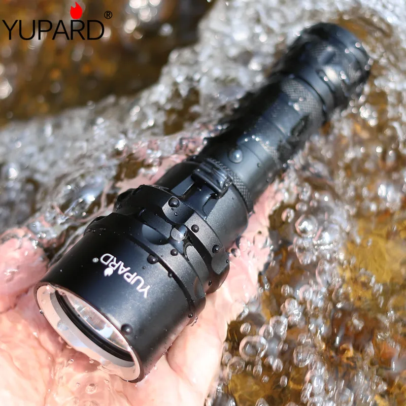 Водонепроницаемый светодиодный фонарик YUPARD T6 для дайвинга и нижнее белье фонарь