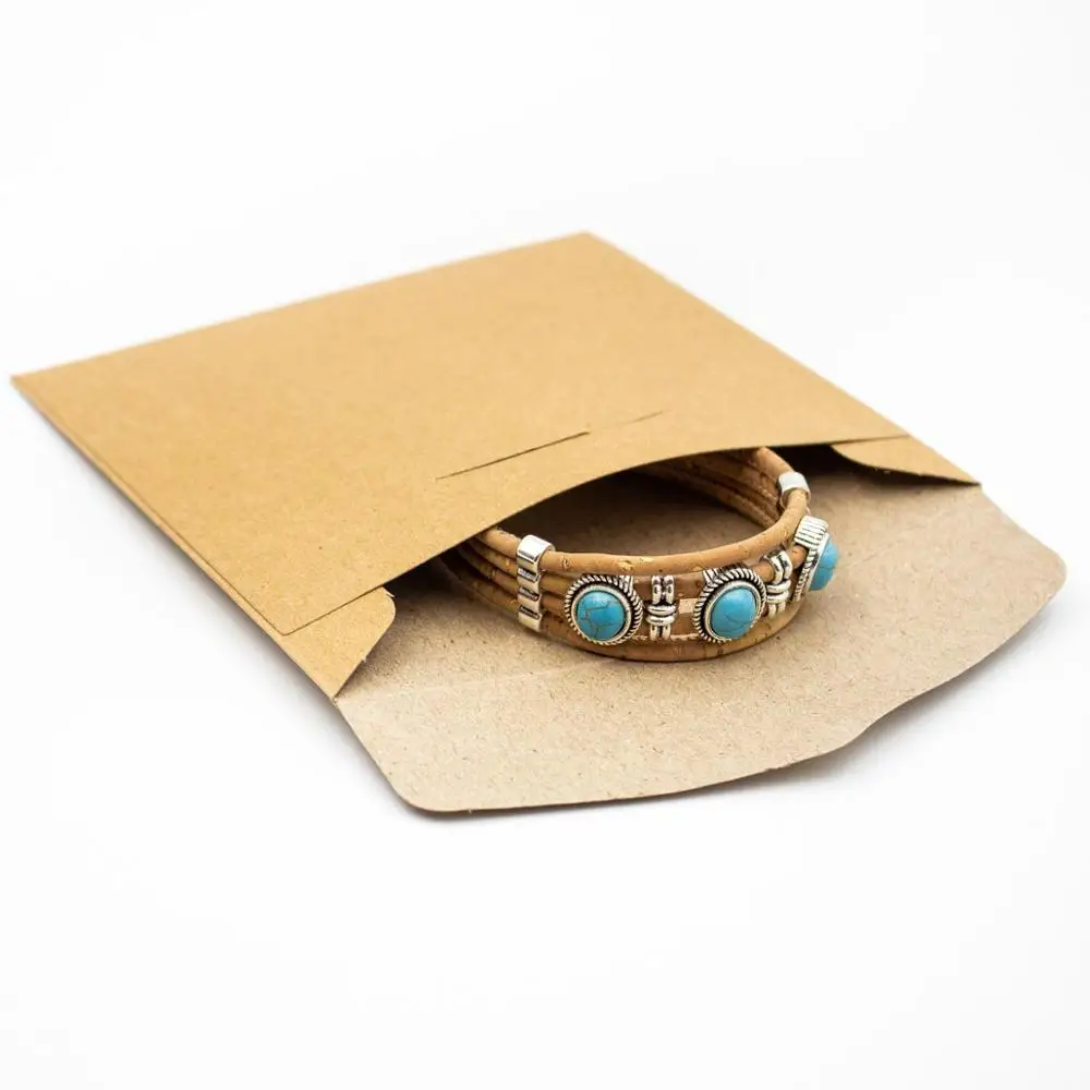 1unit Kraft packaging eco friendly jewelry package with Sticker L-032-C | Украшения и аксессуары