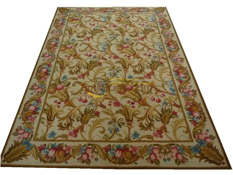 

Thick Double Knot Plain Woollen Hand-made Ivory Needlepoint Carpet Handmade Sofa Floor Use Wool Knitting Carpets